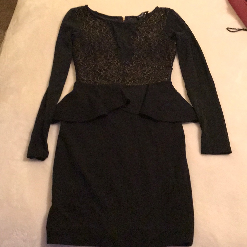 BEBE dress. Sheer.